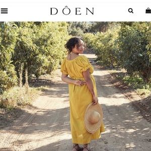 Doen Juno Dress in Moss,  Medium